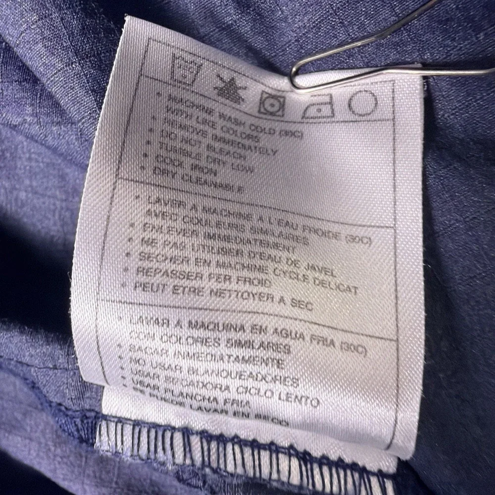 VTG Nike Ripstop Nylon‎ Track Pants Navy Blue Windbreaker Athletic Y2K Mens M